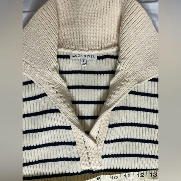 Moon River Black and White Cuffed Sleeve Sundress - Picture 2 of 16